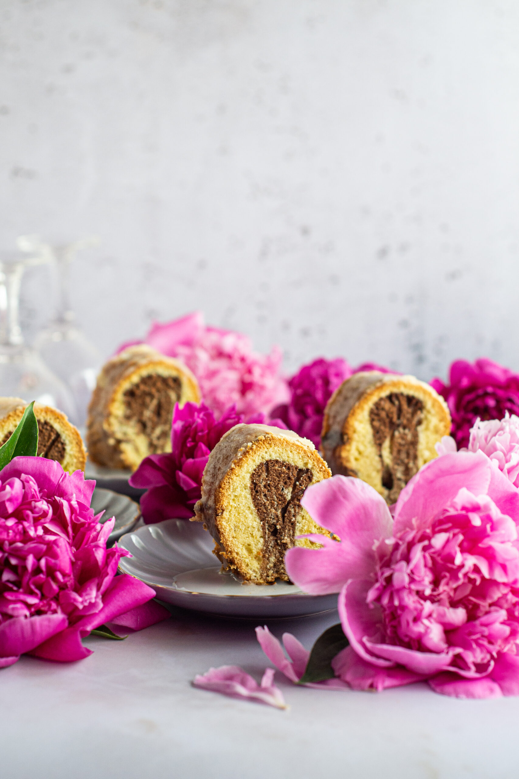 Rustic Marble Bundt Cake [+ an Ode to Peonies]